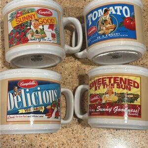 Vintage looking camblells Mug Set -